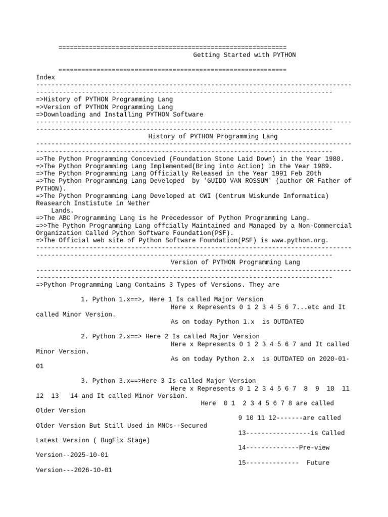 Introduction to Python Programming | PDF | Python (Programming Language ...
