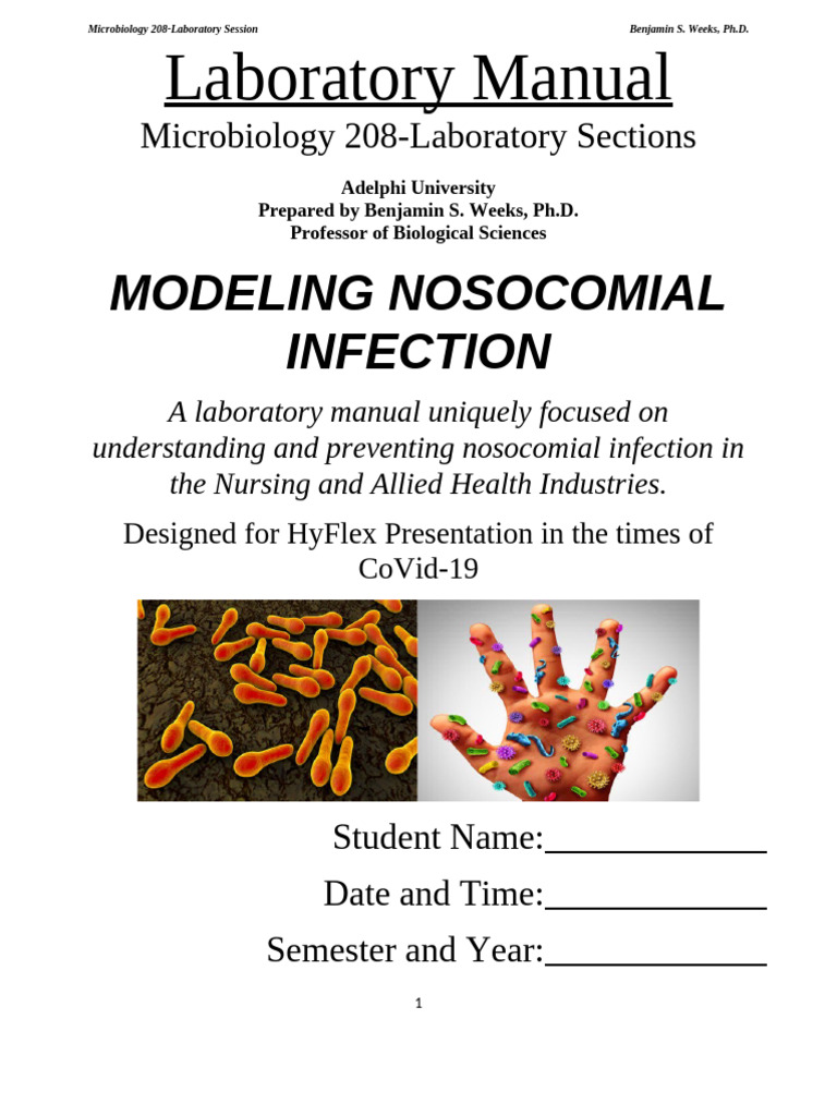 Nosocomial Infection Lab Manual | PDF | Immune System | Bacteria