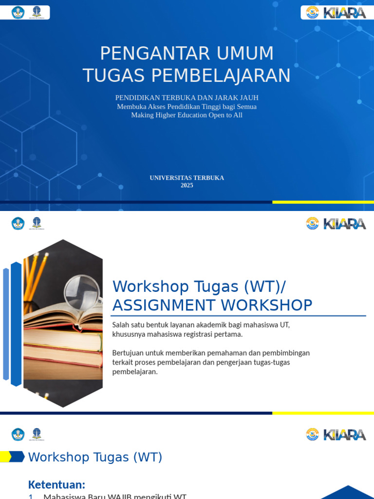 Tujuan Workshop Tugas Mahasiswa UT | PDF