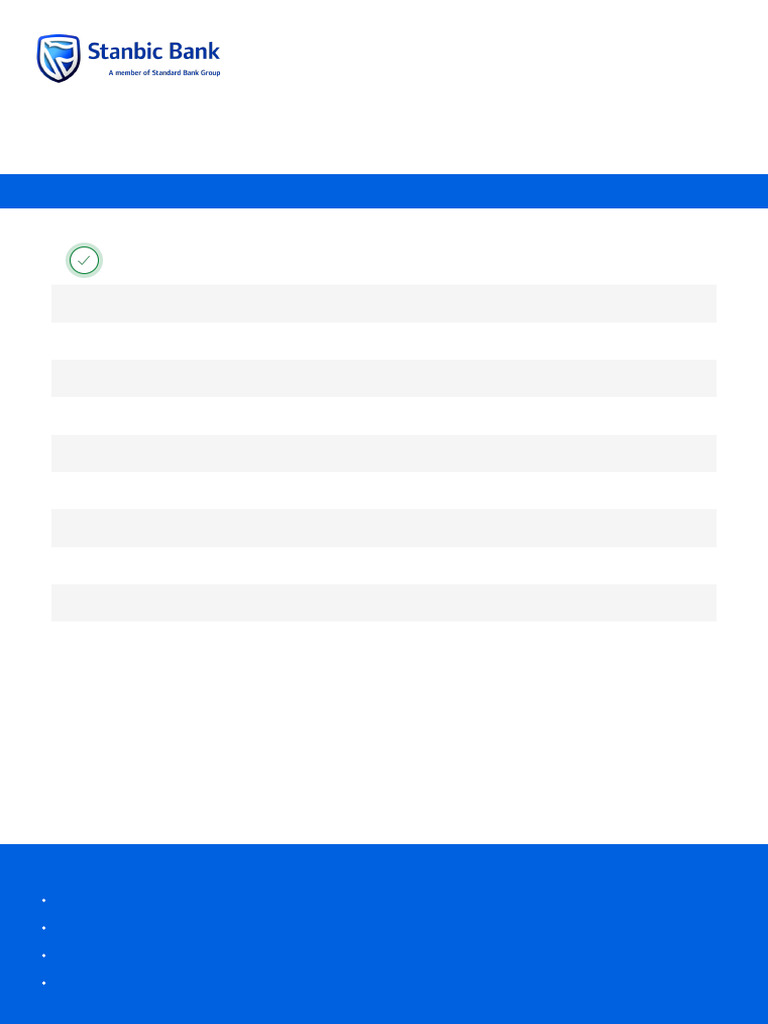 Stanbic Bank Ghana Payment Confirmation | PDF