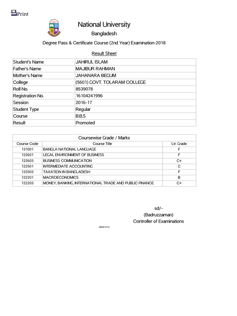 2nd Year Result 2 | PDF