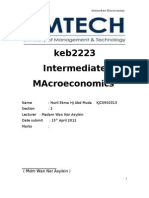 KEB2223 Intermediate Macroeconomics Document Summary
