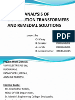 Failure Analysis of Distribution Transformers and Remedial Solutions