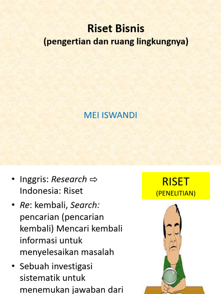 Arti dan Proses Riset Bisnis | PDF