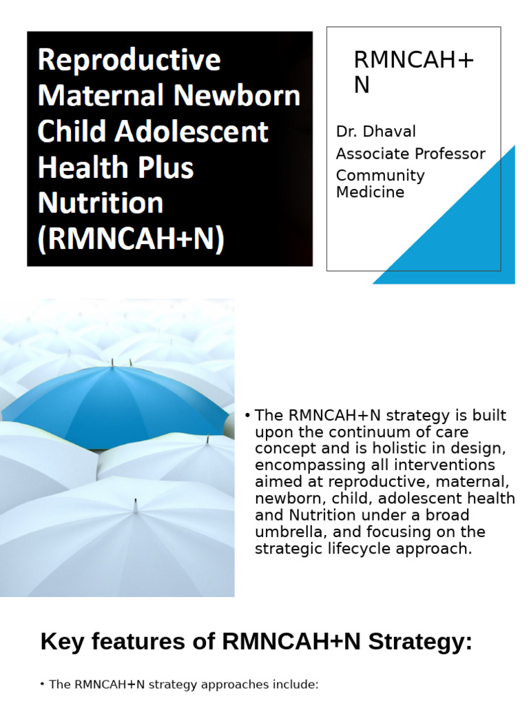 RMNCAH+N Strategy Overview | PDF