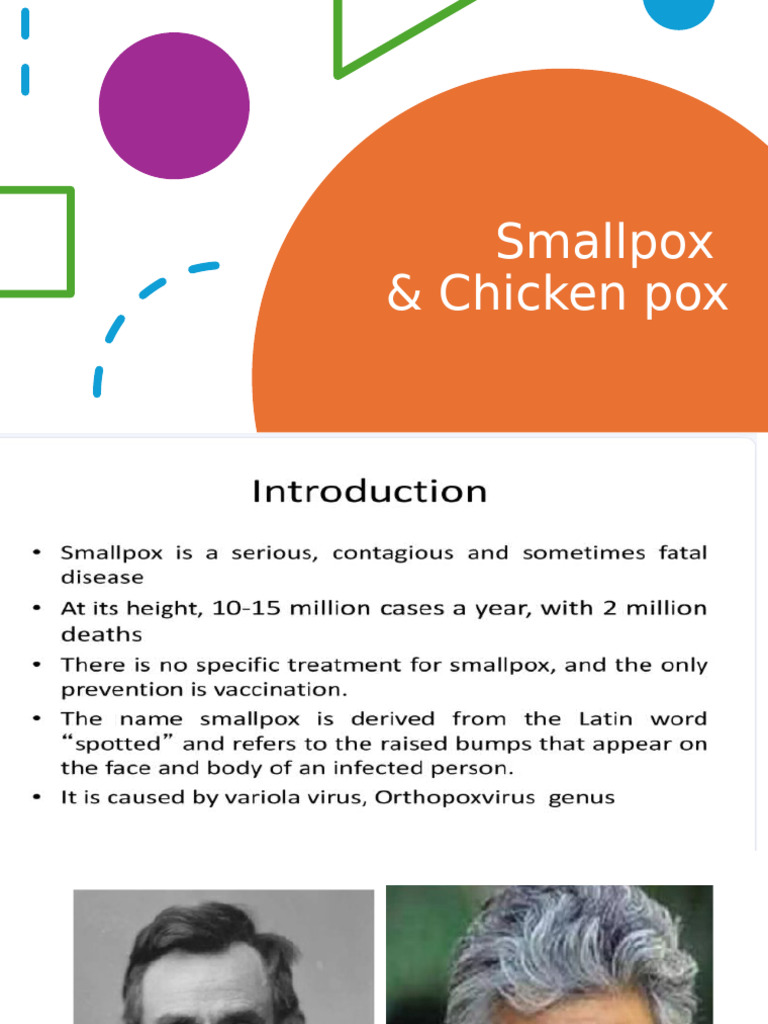 Small Pox and Chicken Pox | PDF