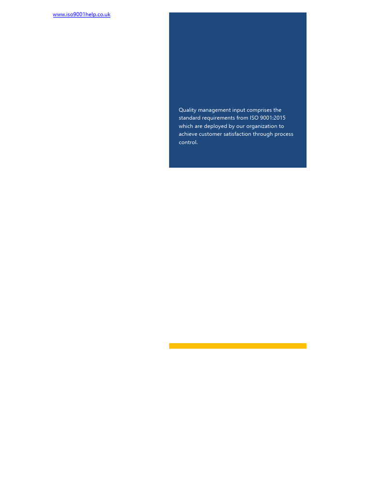 ISO 9001:2015 Quality Manual Template | PDF | Quality Management System ...