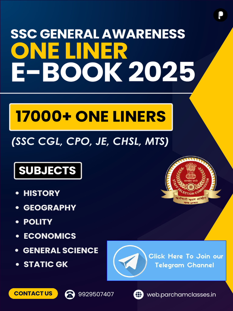 SSC General Awareness E-Book 2025 | PDF | Vedas | Ashoka