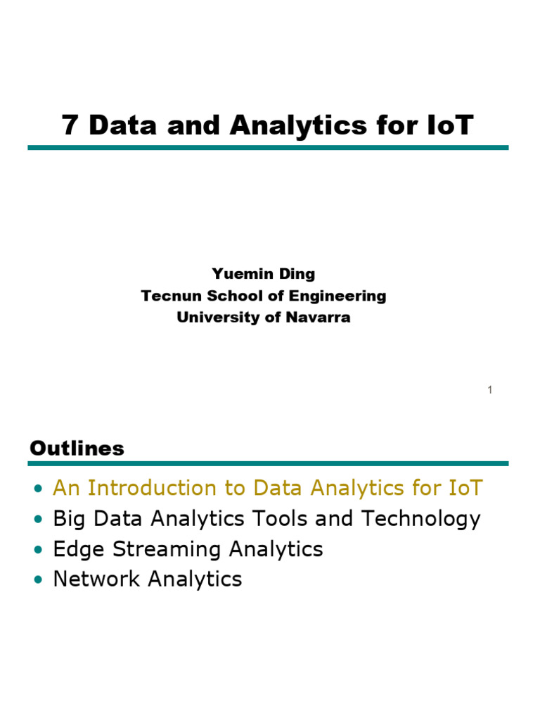 Big Data Analytics Tools for IoT | PDF | Apache Hadoop | Apache Spark
