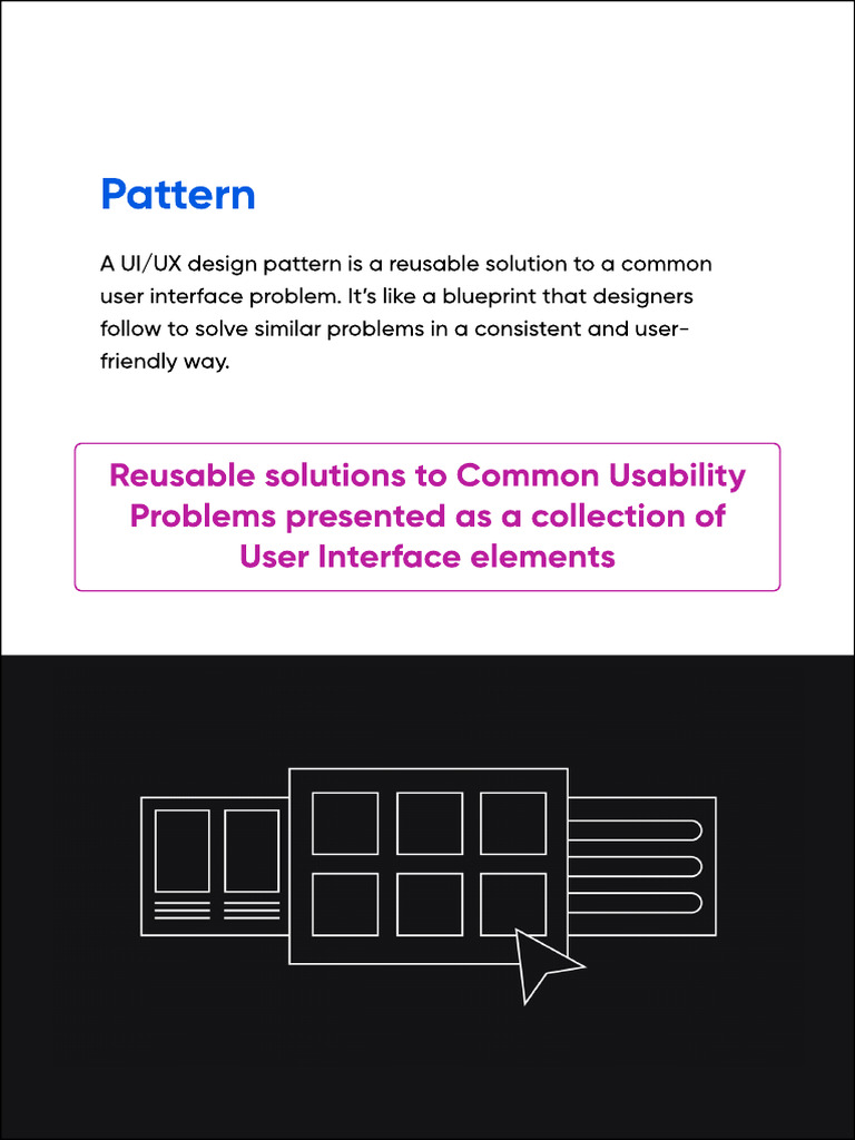 Pattern: Reusable Solutions To Common Usability Problems Presented As A ...
