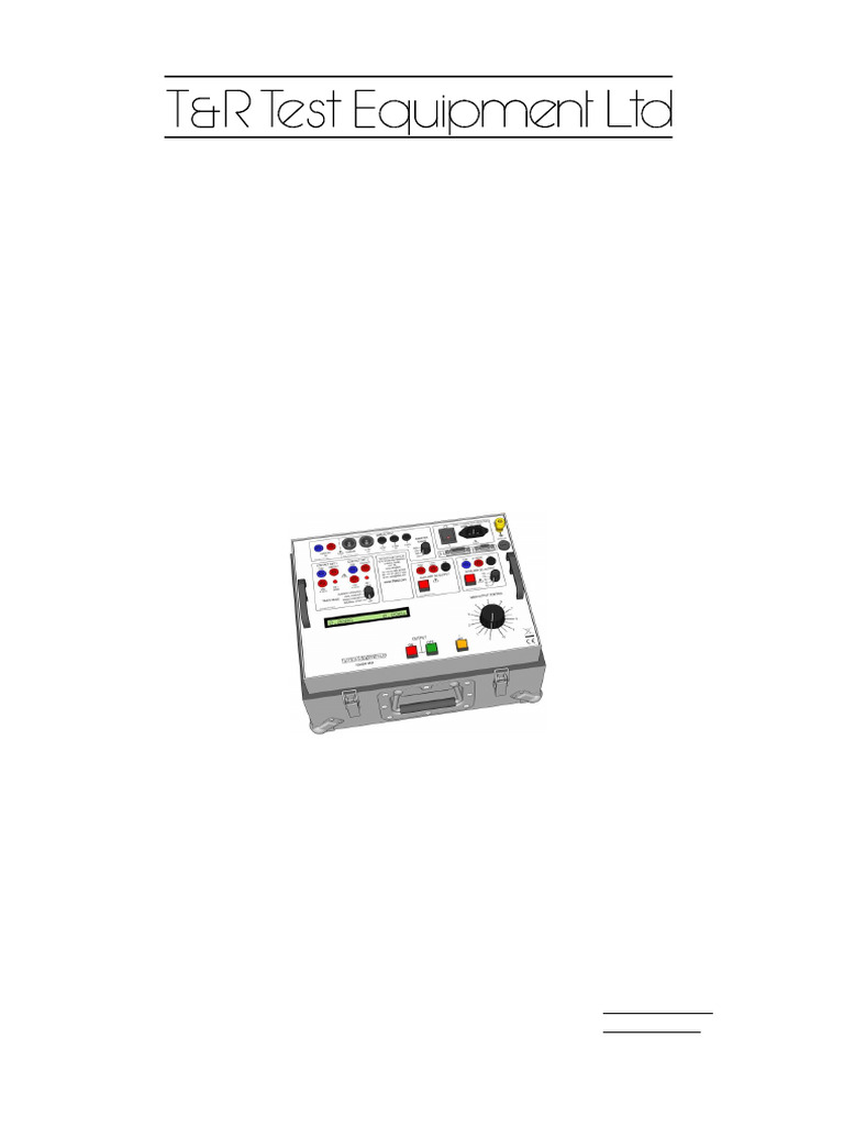 100ADM mk4 Test Set Manual | PDF | Relay | Mains Electricity