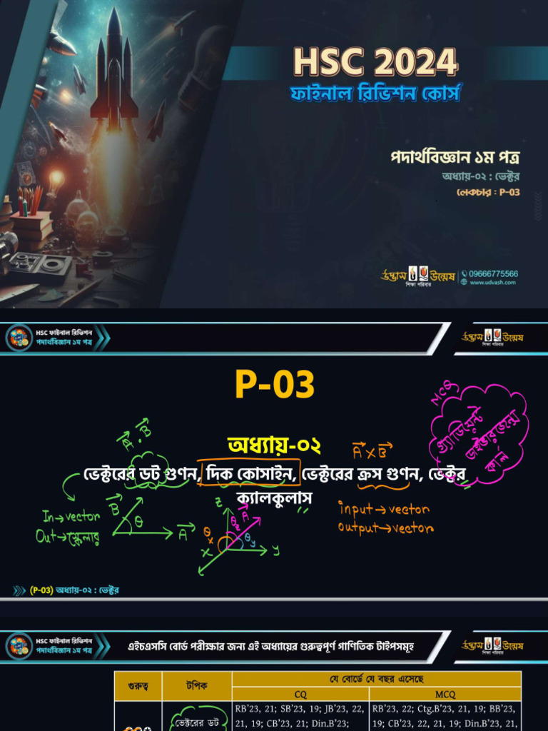 HSC Final Revision Class Physics-03 | PDF