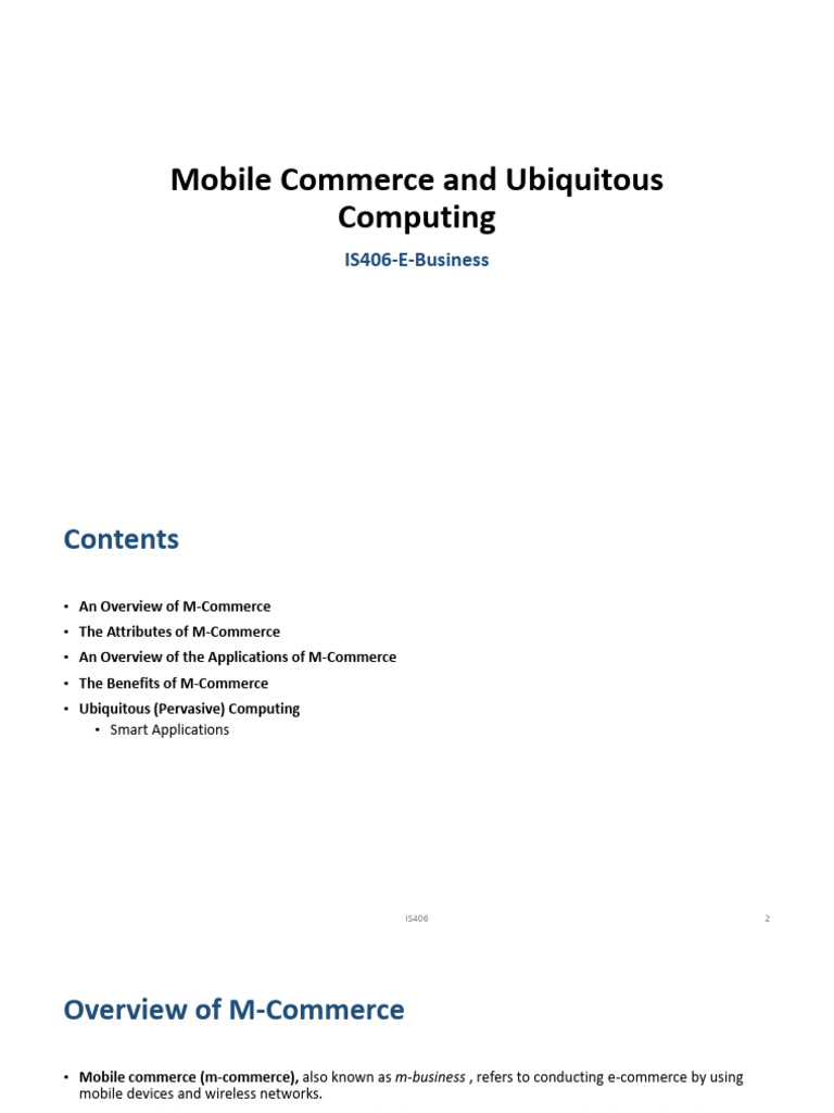 Mobile Commerce: Benefits and Applications | PDF | Mobile Device ...