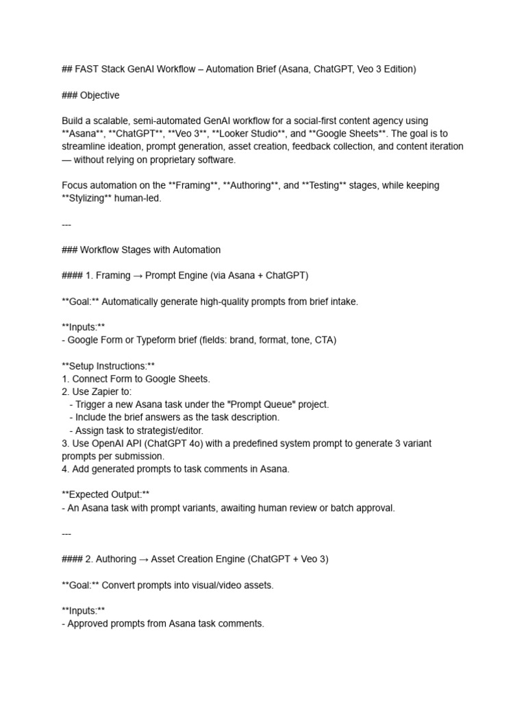 GenAI Workflow Automation Guide | PDF | Information Technology ...