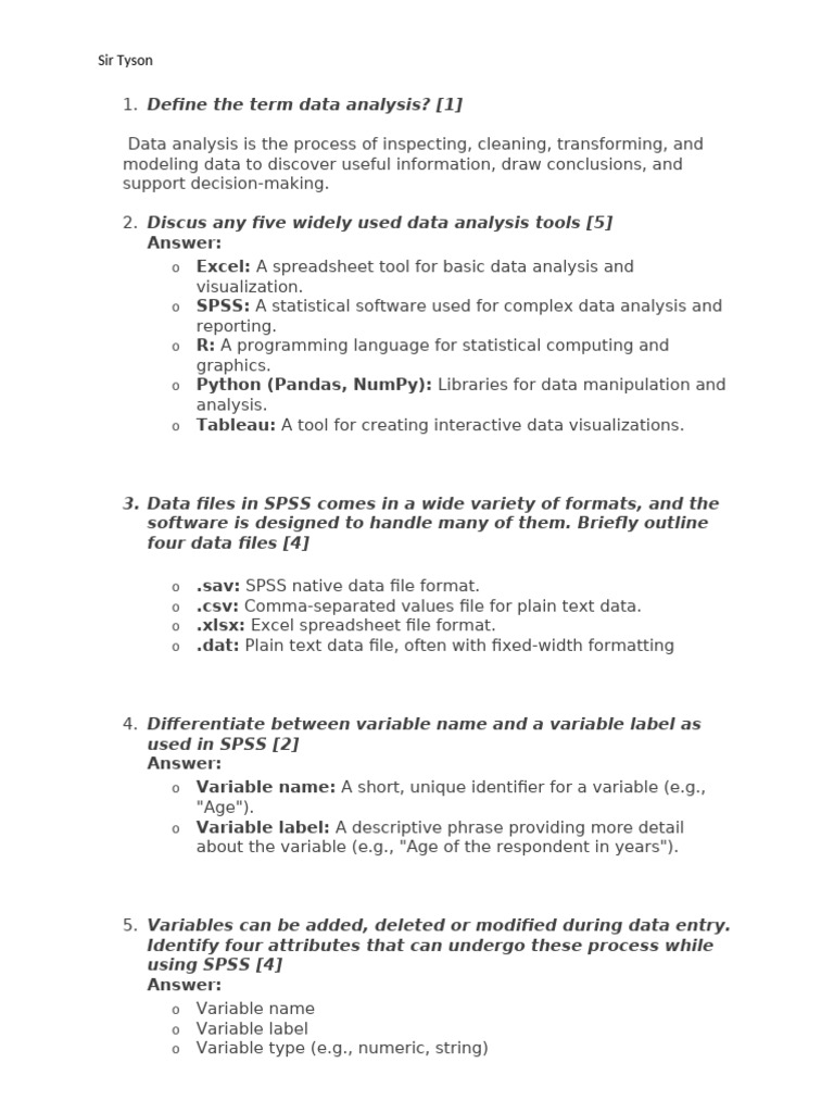 Data - Analysis - Techniques REVISION | PDF | Student's T Test | Normal ...
