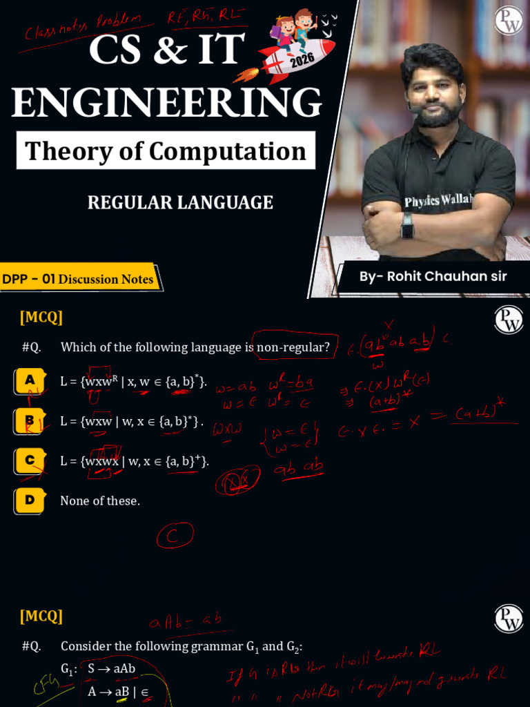 Discussion on Regular Languages and Grammars | PDF | Regular Expression ...