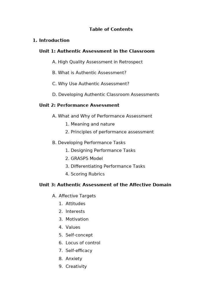 Authentic Assessment Strategies for Classrooms | PDF | Educational ...