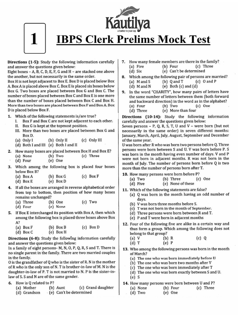 Mock - 1 | PDF