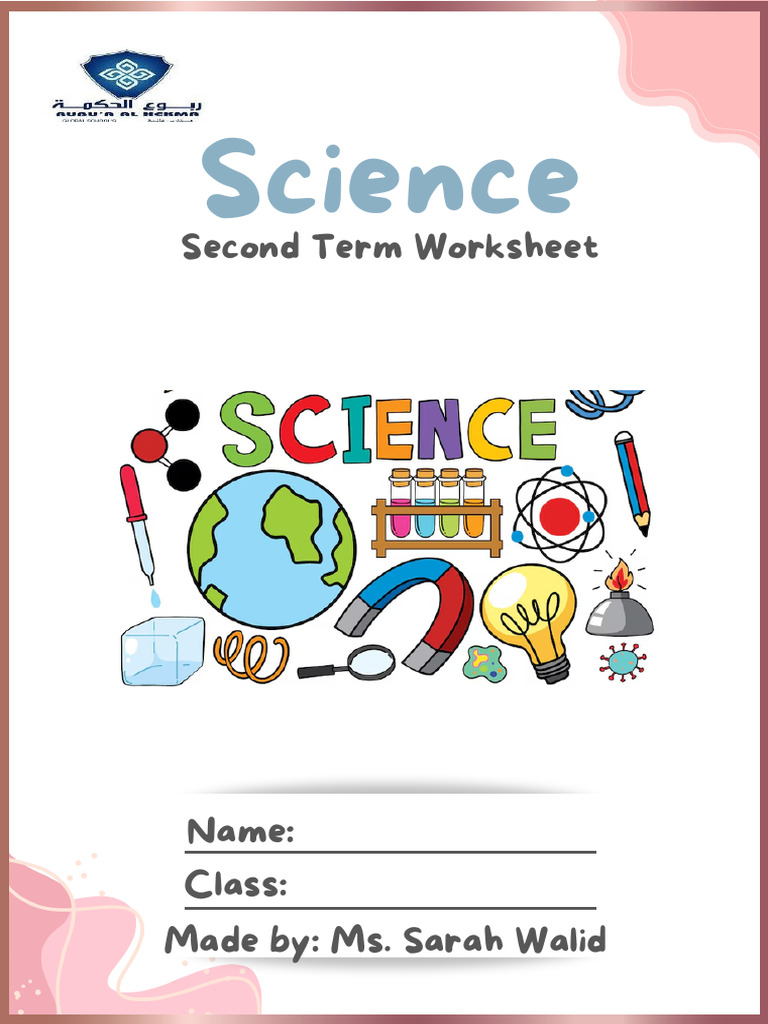 Second Term Science Worksheet for Kids | PDF