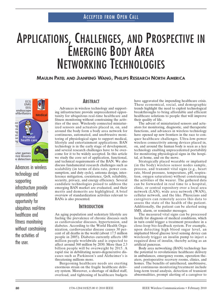 Body Area Network Market Insights | PDF | Ultra Wideband | Radio