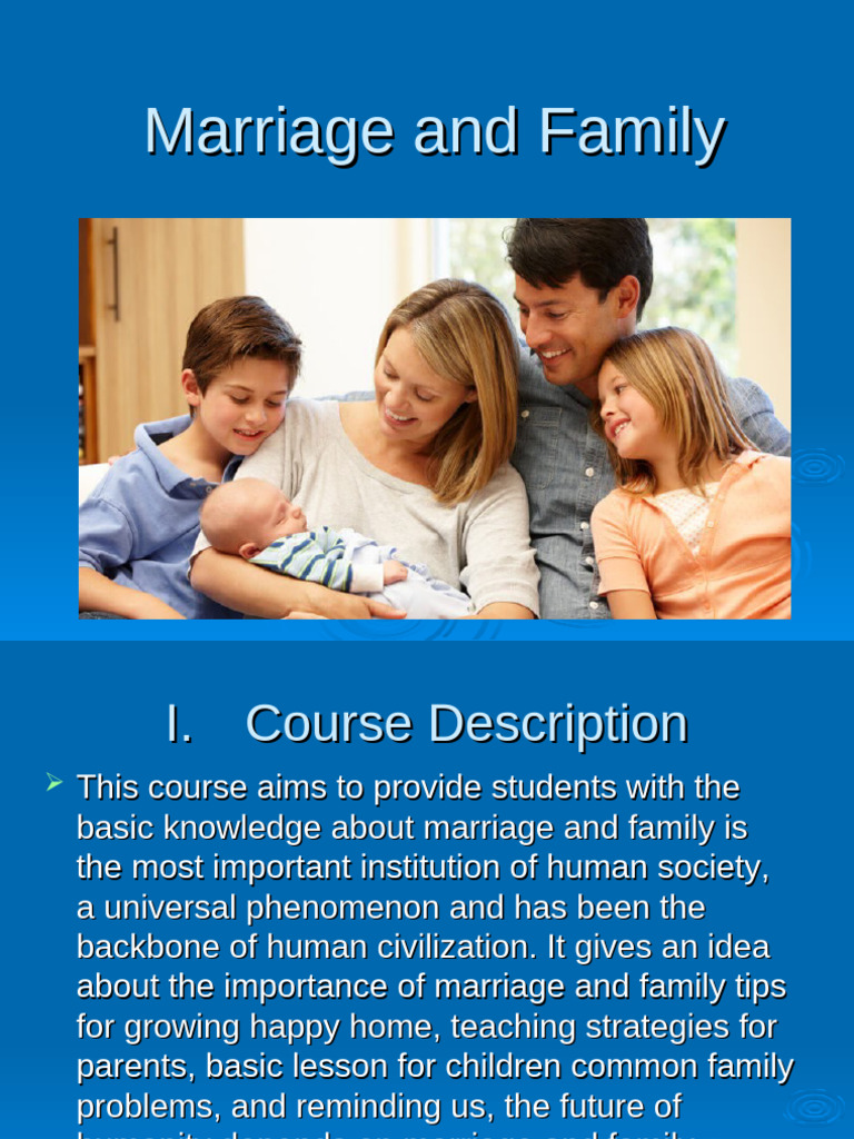 Understanding Marriage and Family Dynamics | PDF | Marriage | Family