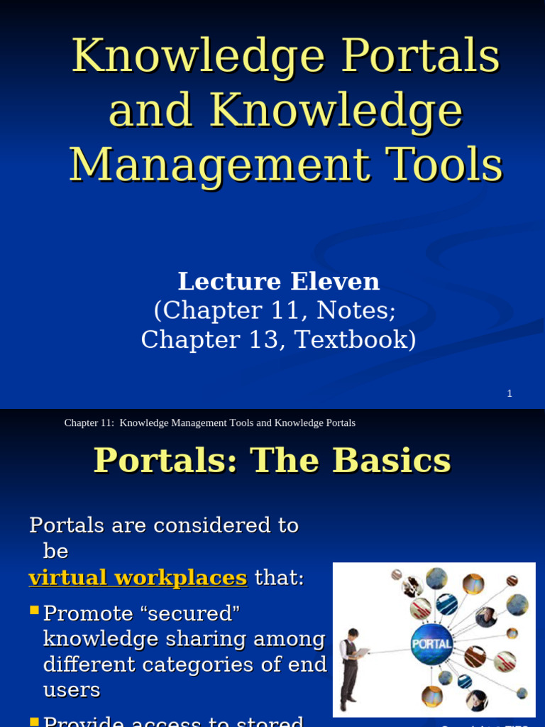 Knowledge Management Portals Overview | PDF | Knowledge Management ...