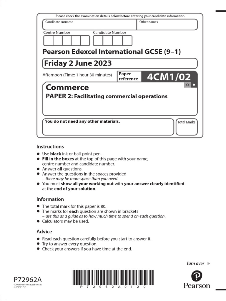 Commerce Exam Paper 2: June 2023 | PDF | Share (Finance) | Economies