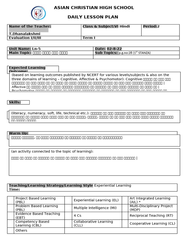 02 08 22+daily+plan | PDF