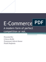 E-Commerce: A Modern Form of Perfect Competition or Not