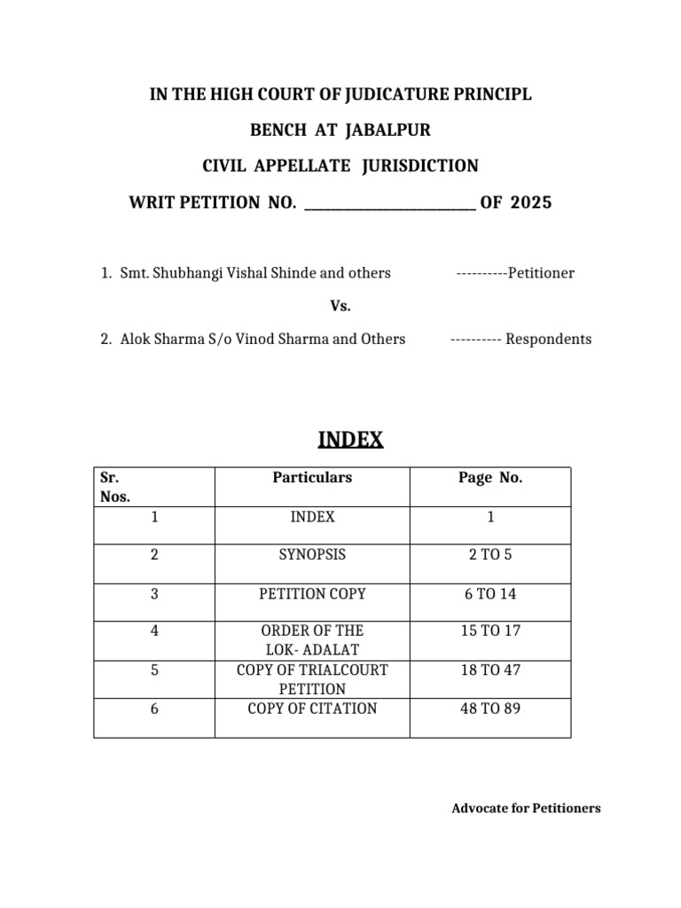 High Court Writ Petition Overview 2025 | PDF