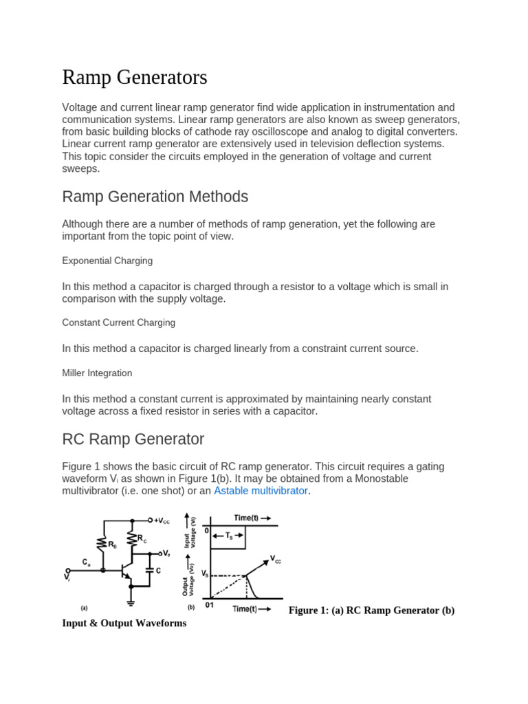Current Ramp Generation Techniques | PDF | Analog Circuits | Electrical ...