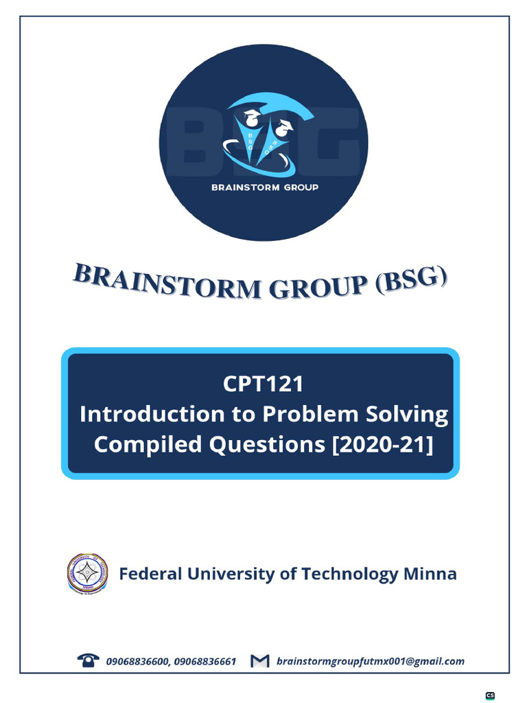 BSG CPT121 Compiled Questions | PDF