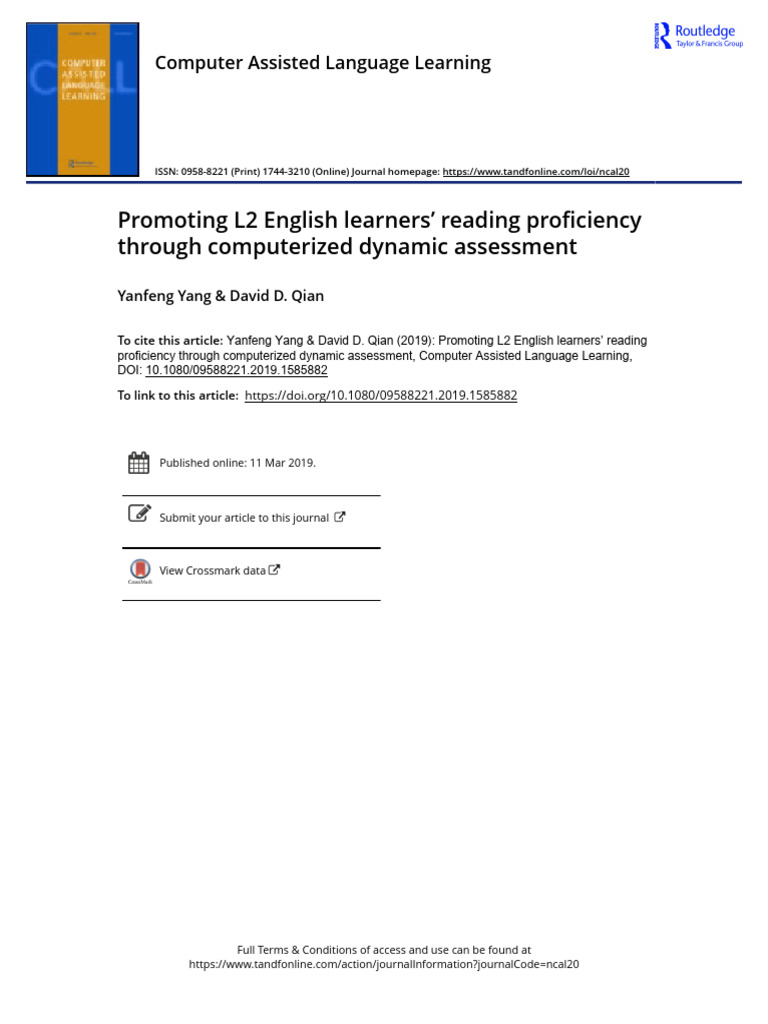 Enhancing L2 Reading with CDA Techniques | PDF | Learning | Cognitive ...