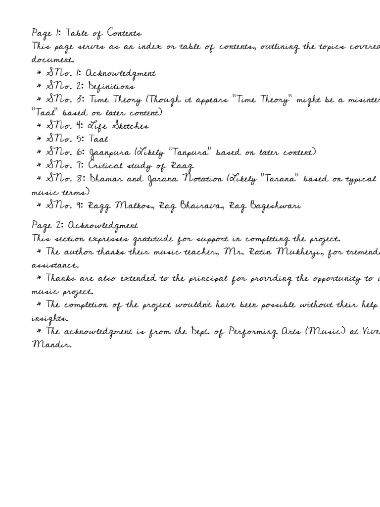 Music Project Part1 | PDF