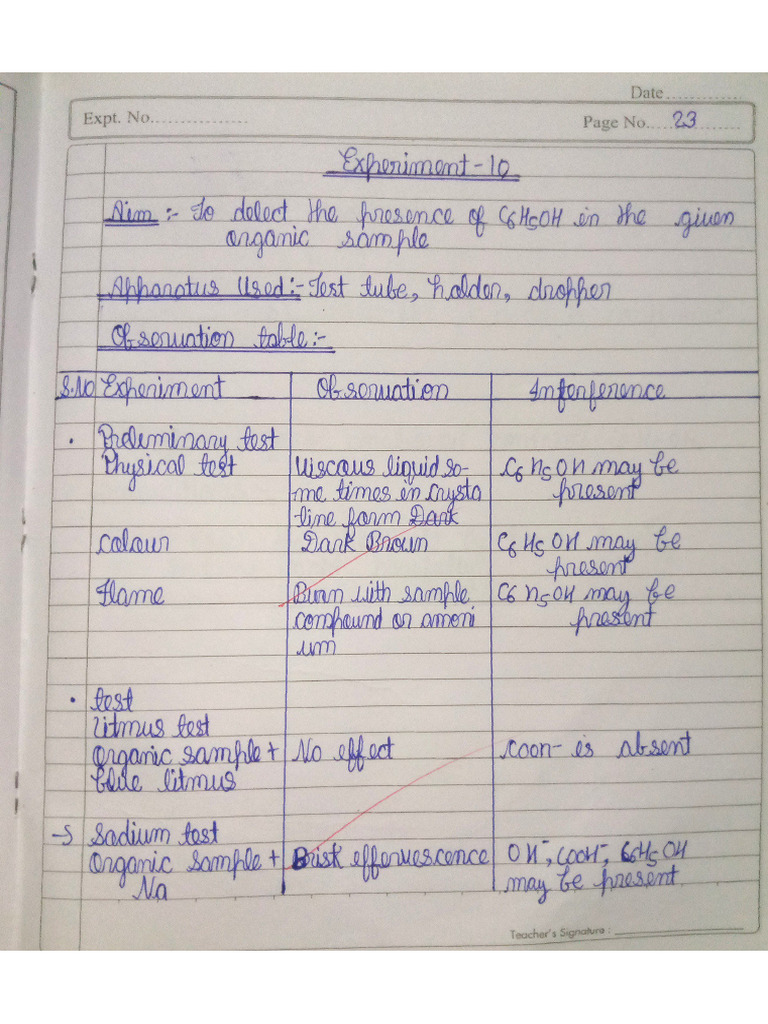 Chemistry Experiment 10 | PDF