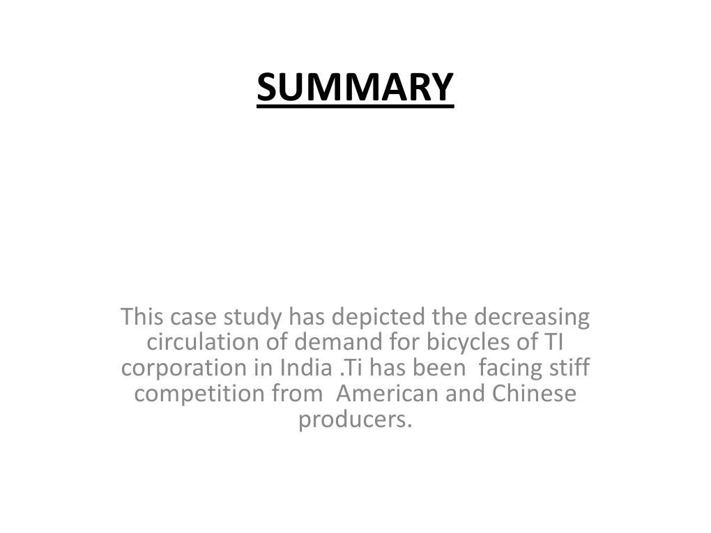 Strategies for TI's Bicycle Market Recovery | PDF | Business