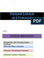 Penaksiran Estimation