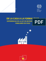 De La Casa A La Formal Id Ad. Experiencias de La Ley de Micro em Pres As Familiares en Chile