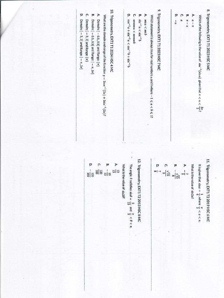 Math Practice Paper 4 | PDF