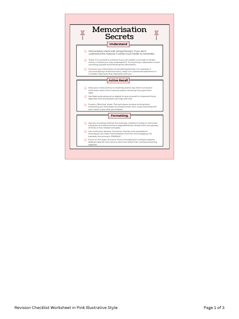 Effective Memorization Techniques | PDF | Cognition | Cognitive Science