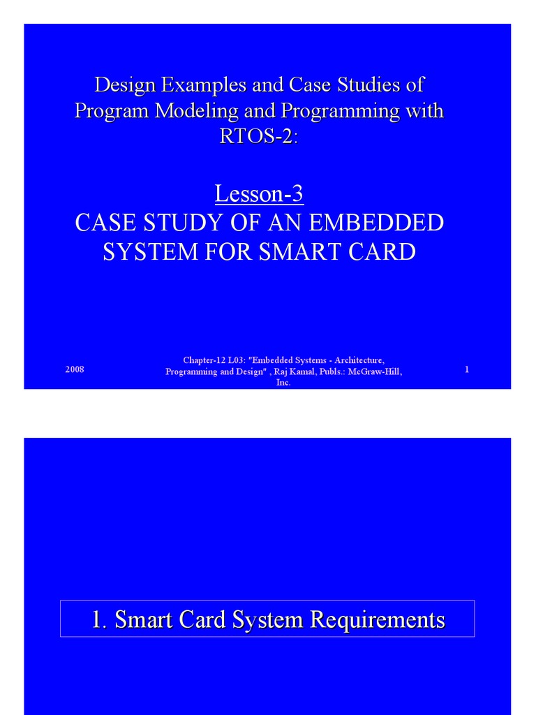 Smart Card Embedded System Case Study | PDF