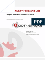 Dot Net Nuke Form and List 5.x User Guide