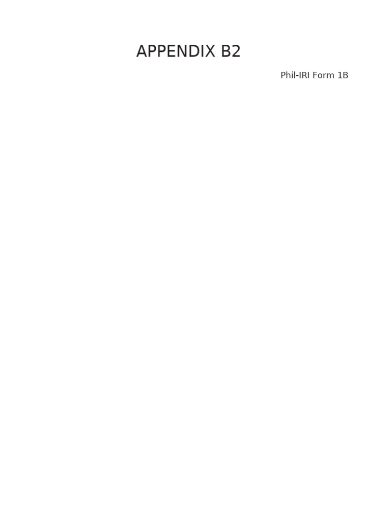 Appendix b2 | PDF