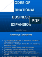 Modes of International Business Expansion