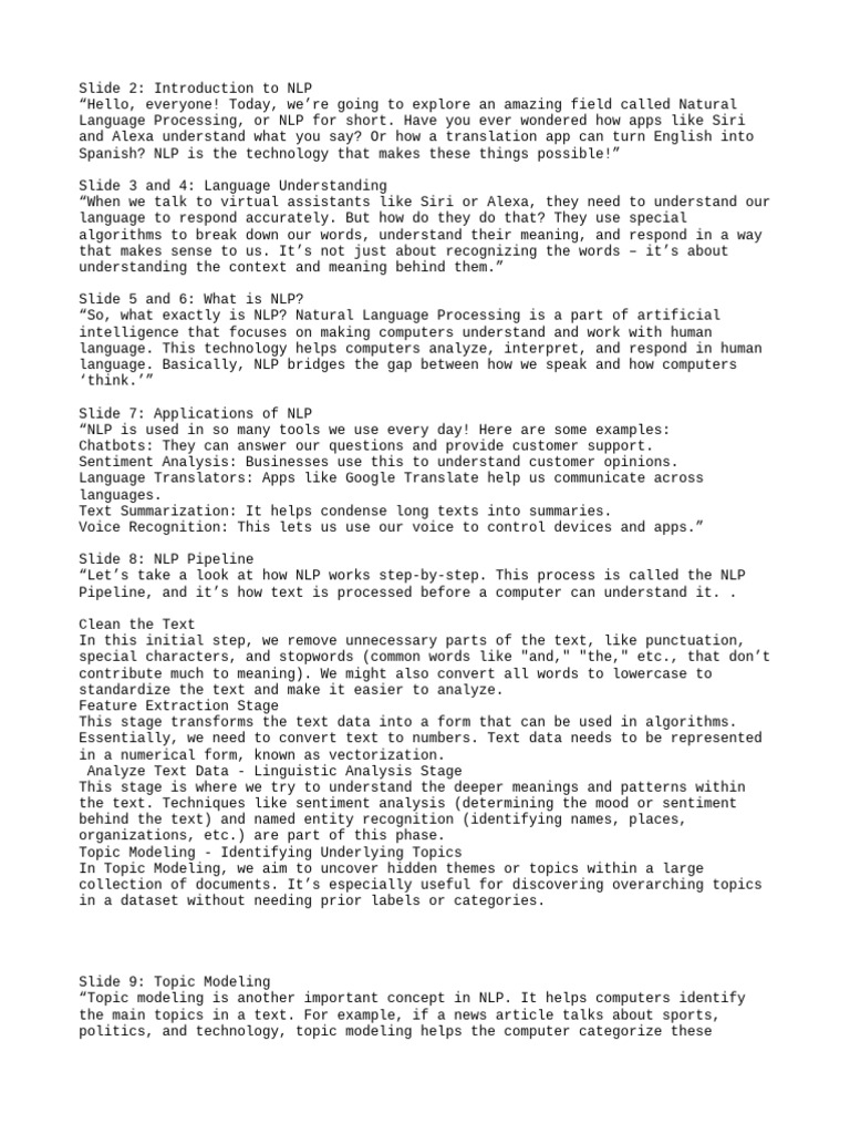Understanding Natural Language Processing | PDF | Computing | Cognition