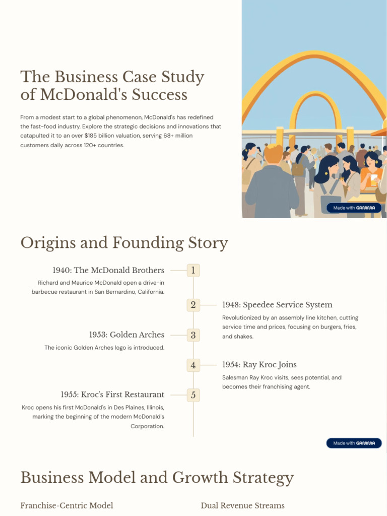 McDonald's Success: A Business Case Study | PDF | Mc Donald's | Economies