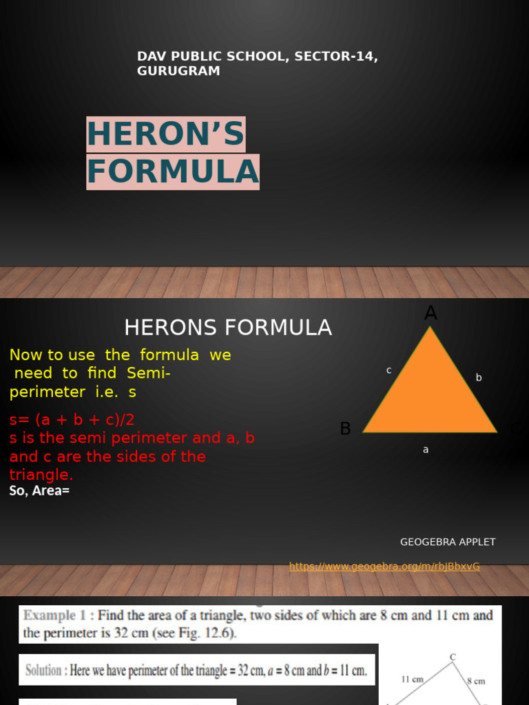Herons Formula IX | PDF