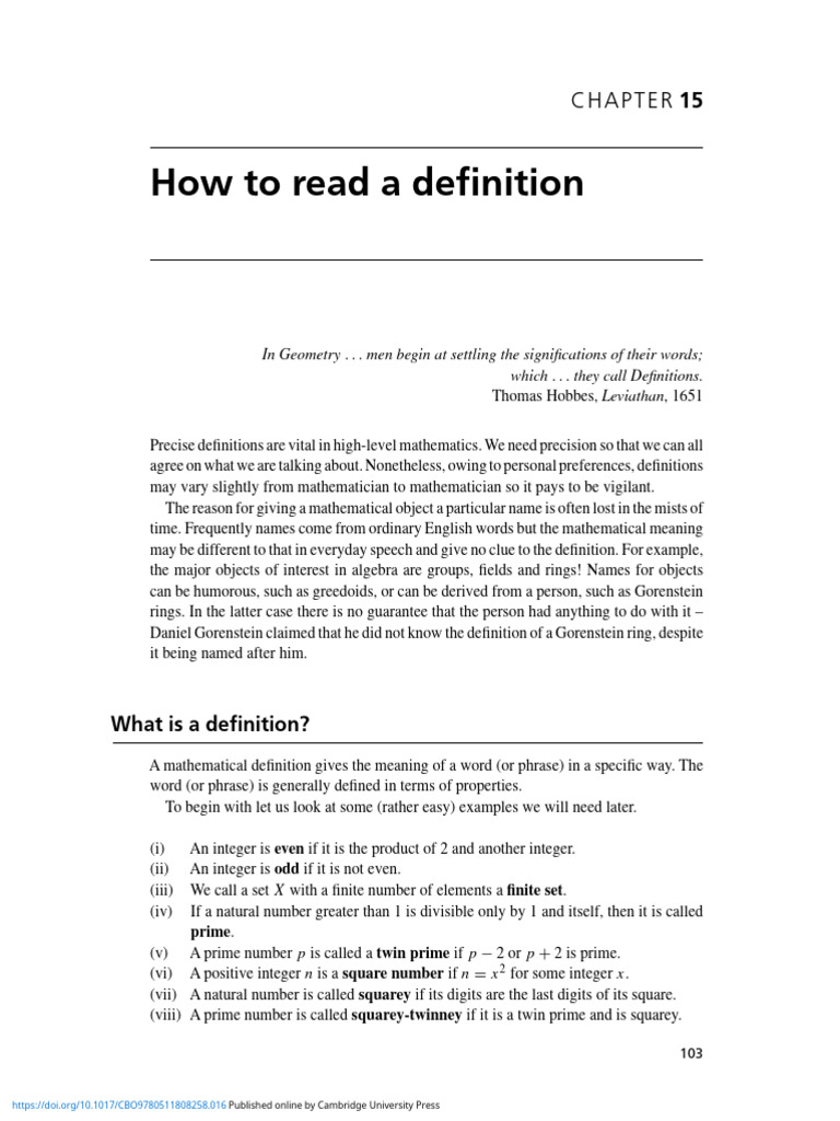06.2 PP 103 108 How To Read A Definition | PDF | Set (Mathematics ...