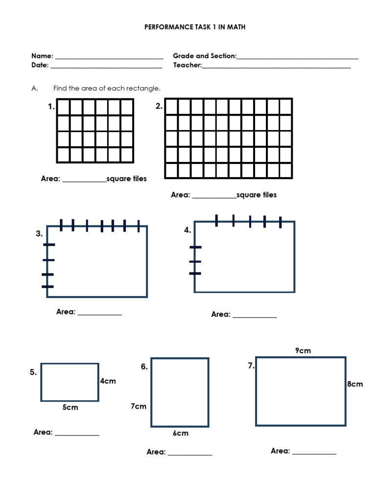 Performance Task 1 in Math | PDF