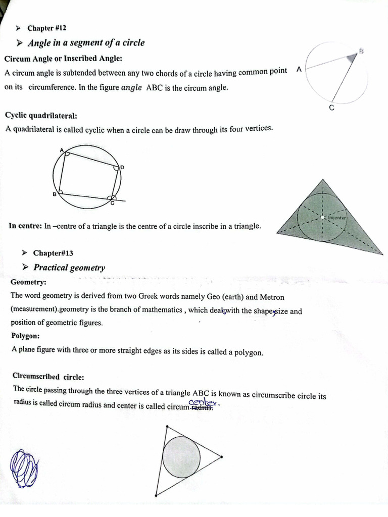 Math Definations Class 10th | PDF